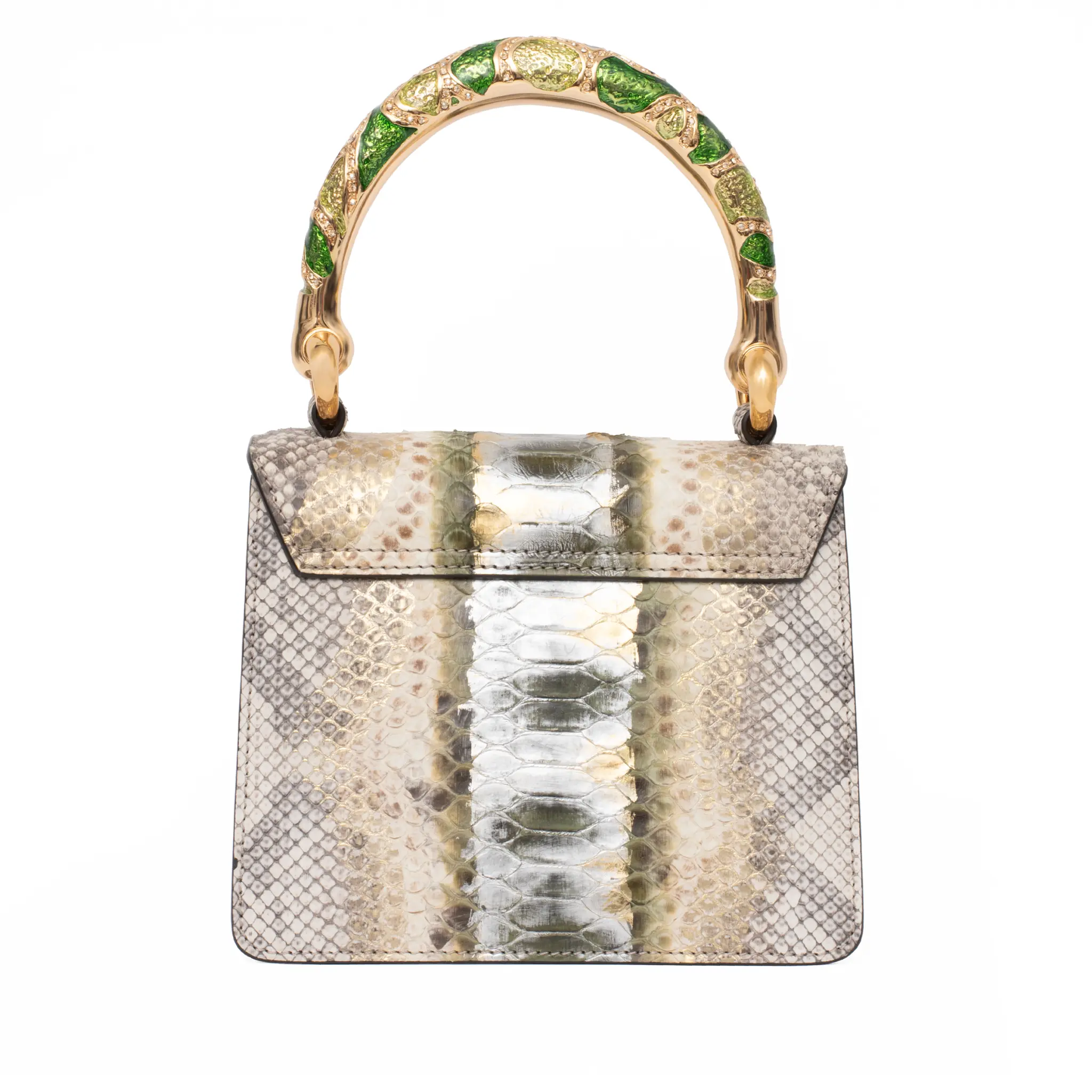 Chic Premium Genuine Python Leather Handbag